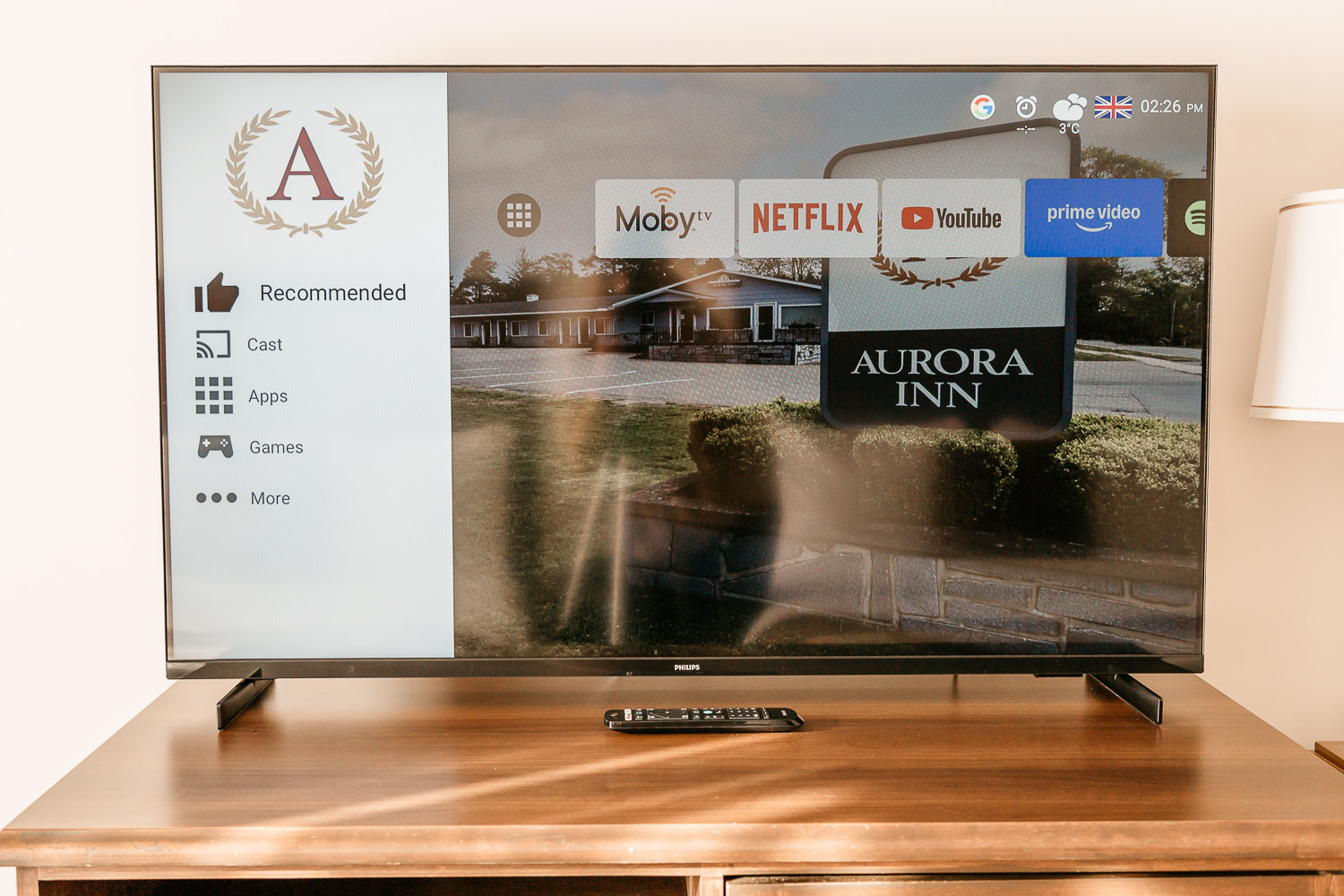 TV in the Queen Room