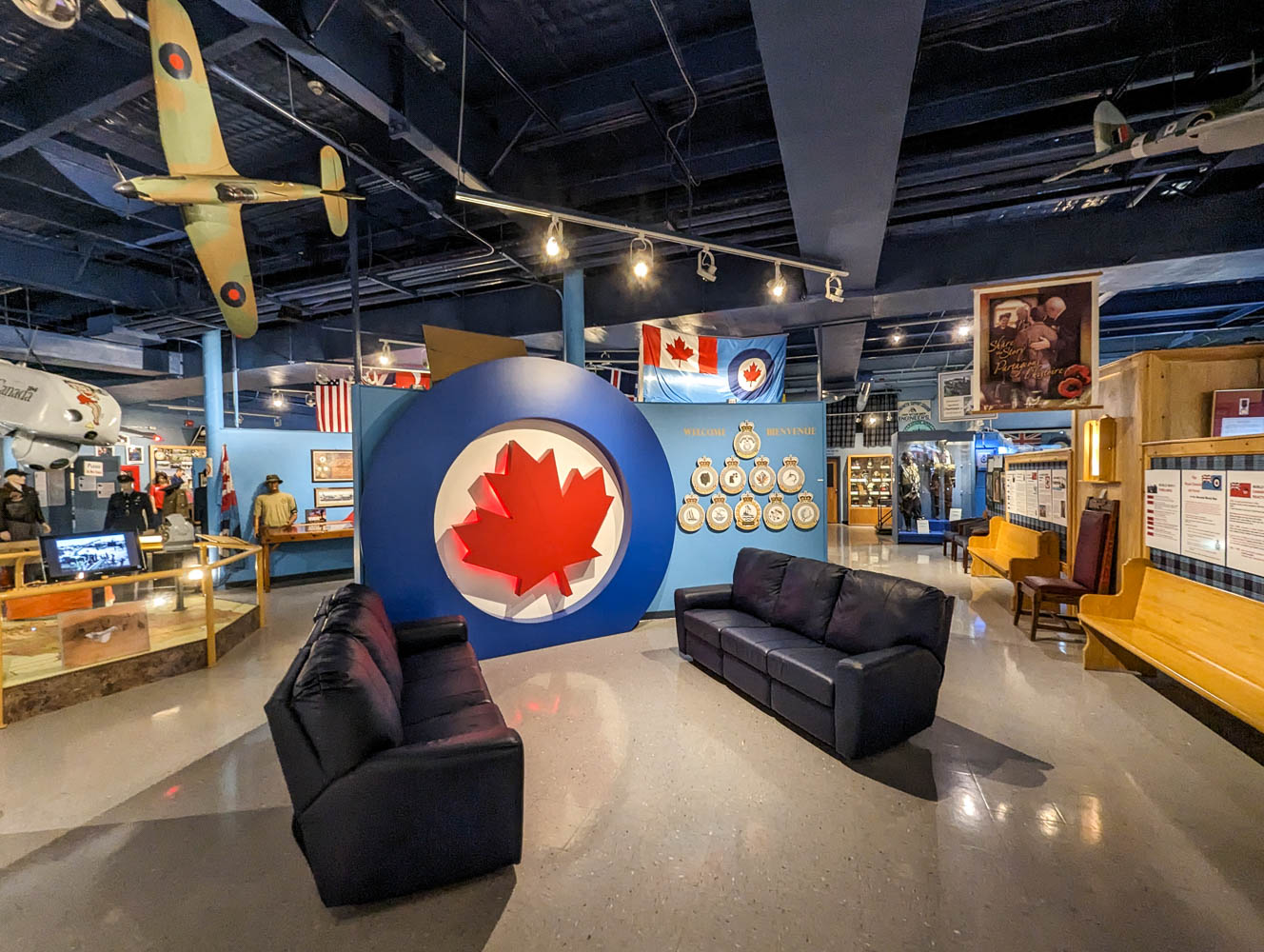 Inside the Greenwood Military Aviation Museum