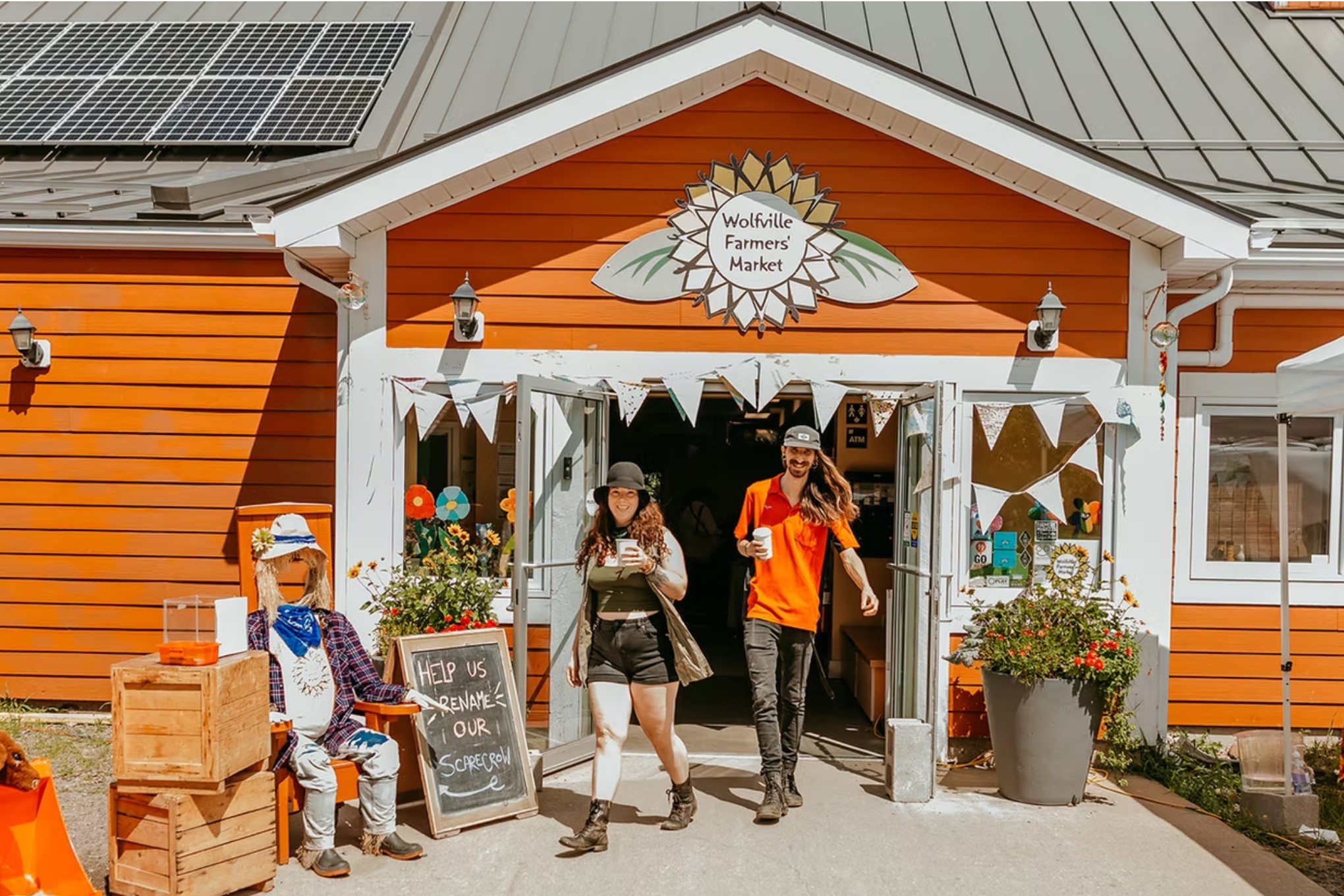 The entrance to the Wolfville Farmers Market.