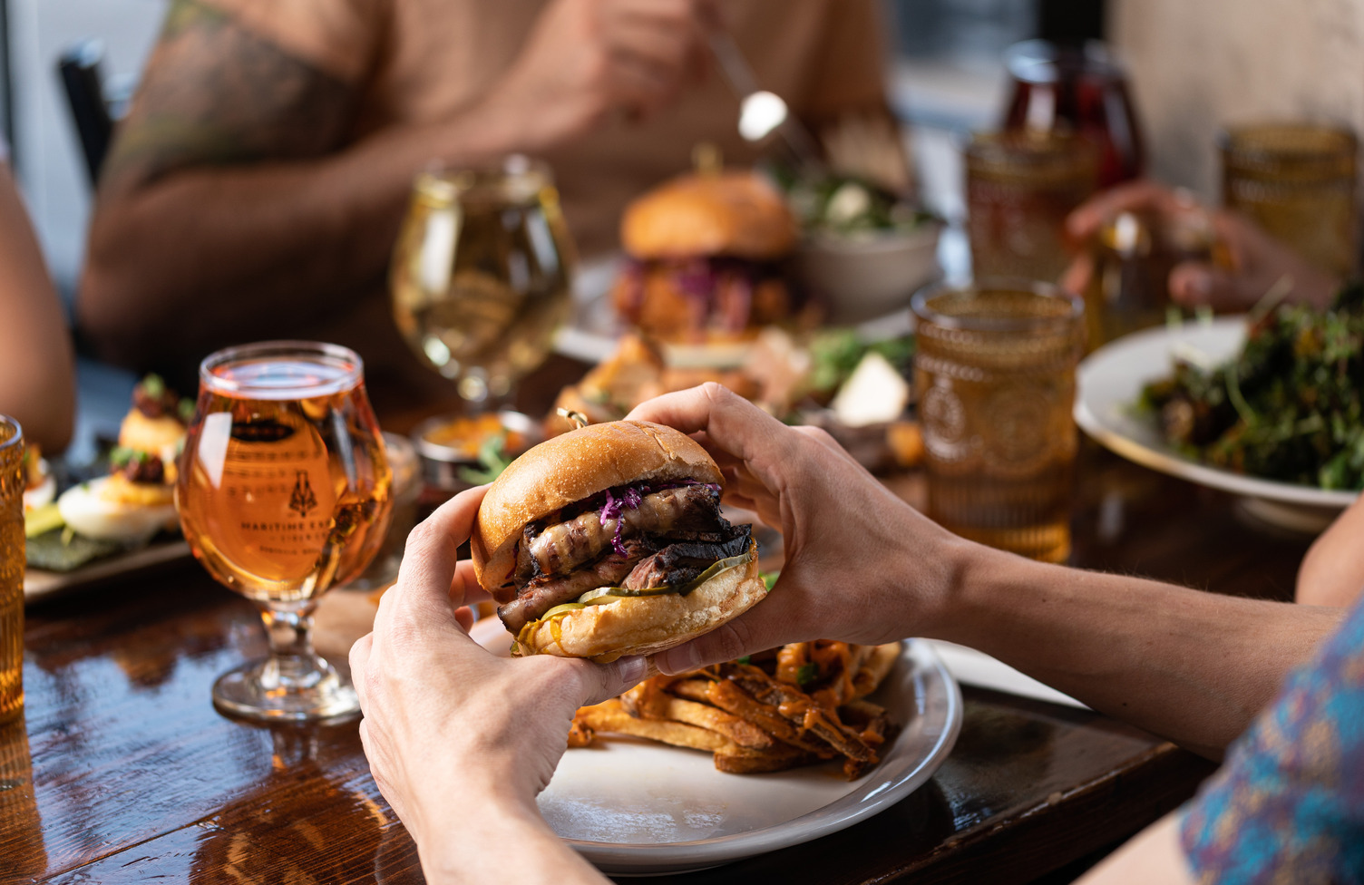 Lunch is served at Maritime Express Cider House in Kentville.