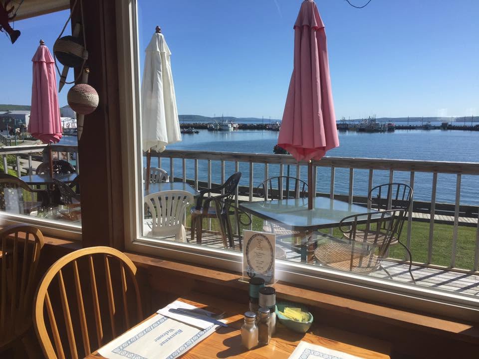 The view from a table at The Crow's Nest in Digby