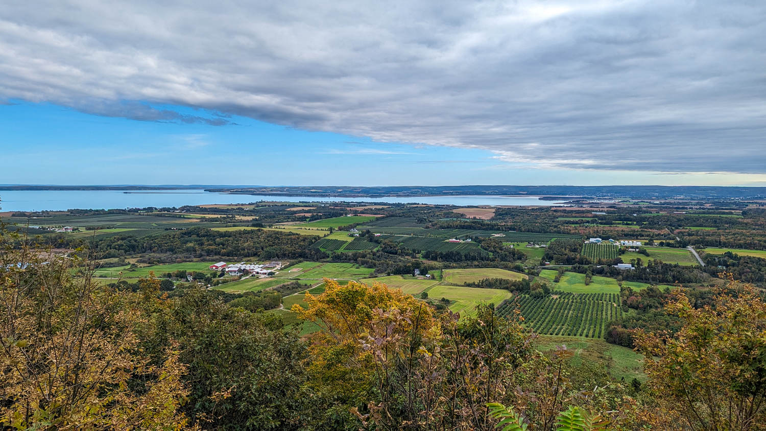 The view of the Annapolis Valley from The Lookoff